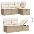 thumbnail image 6 of vidaXL Garden Sofa Set Beige, Cream White, 6 of 9