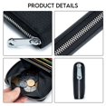thumbnail image 7 of MFFOR Leather Coin Pouch Purse for Women Mini Travel Change Wallet, Black, 7 of 7