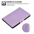 thumbnail image 2 of Dteck Kindle Paperwhite 2021 Case 6.8 inch, Kindle Paperwhite 11th Gen Case, Glitter PU Leather Folio Flip Case with Credit Card Slots, Auto Wake Sleep, Purple, 2 of 5
