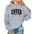 thumbnail image 2 of Cheer Mama Hoodie for Women Cheerleading Mom Game Day Pullover Sweatshirt, Gray Hoodie, XL, 2 of 8