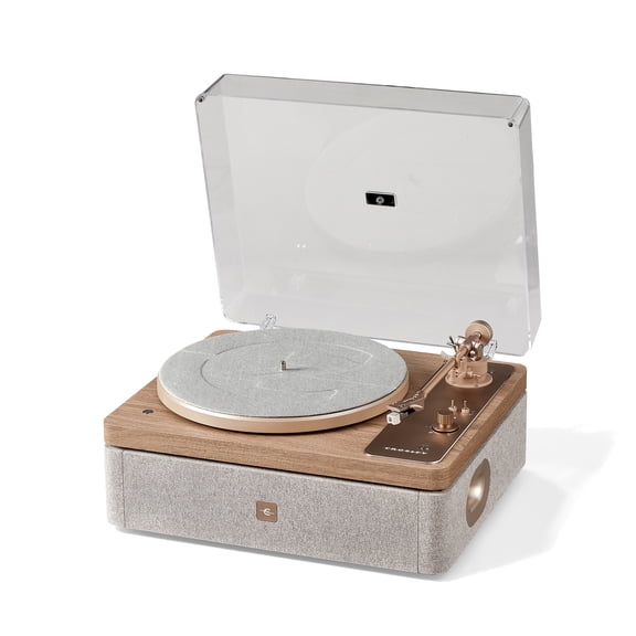 Crosley E100 Record Player with Speakers and Vibration Block Technology