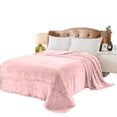 thumbnail image 1 of Cobertor Ligero Liso Matrimonial Hotelero Suave Y Calientito Rosa Melocotton Hogar, 1 of 5