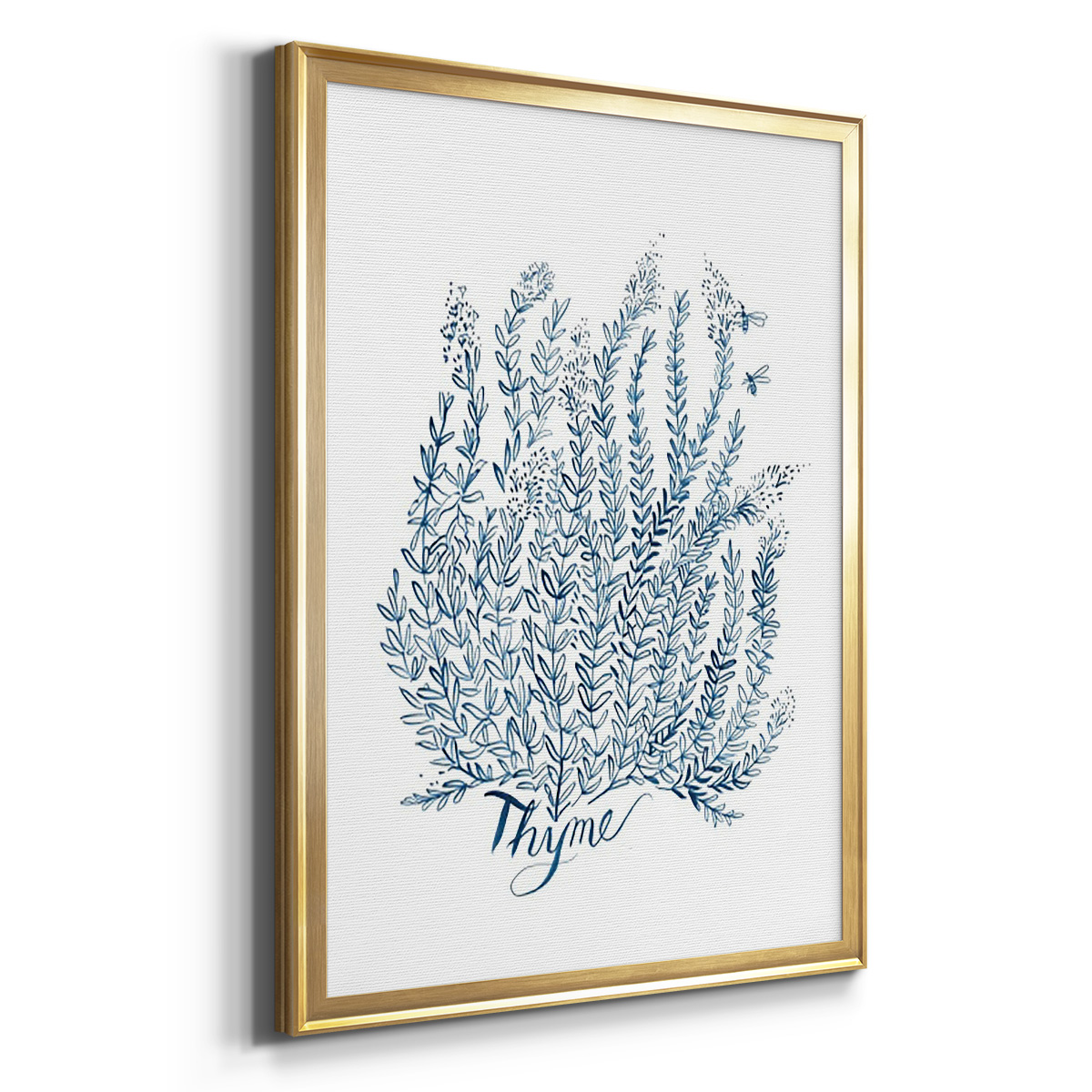 Summer Herb Garden Sketches IV Premium Framed Print - Ready to Hang