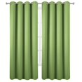 thumbnail image 2 of 100% Blackout Curtains 52 x 84 Inches Long Thermal Insulated White Curtains with Black Liner Set of 2 Panels for Nursery Room, 2 of 9