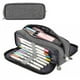 thumbnail image 2 of Estuche grande para lápices, estuche duradero para bolígrafos con gran capacidad, bolsa de papelería portátil minimalista con asa para escuela secundaria, colegio y oficina, 2 of 5