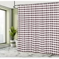 thumbnail image 4 of Ambesonne Checkered Shower Curtain, Gingham Check Classic Art, 69"Wx70"L, Dried Rose, 4 of 4