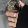 thumbnail image 2 of Anillo de serpiente delgado, distintivo, estilo hip hop, de alto nivel, con diamantes de imitación, taladro, circonita, anillo de dedo índice en forma de serpiente, anillo de lujo inteligente, 2 of 6