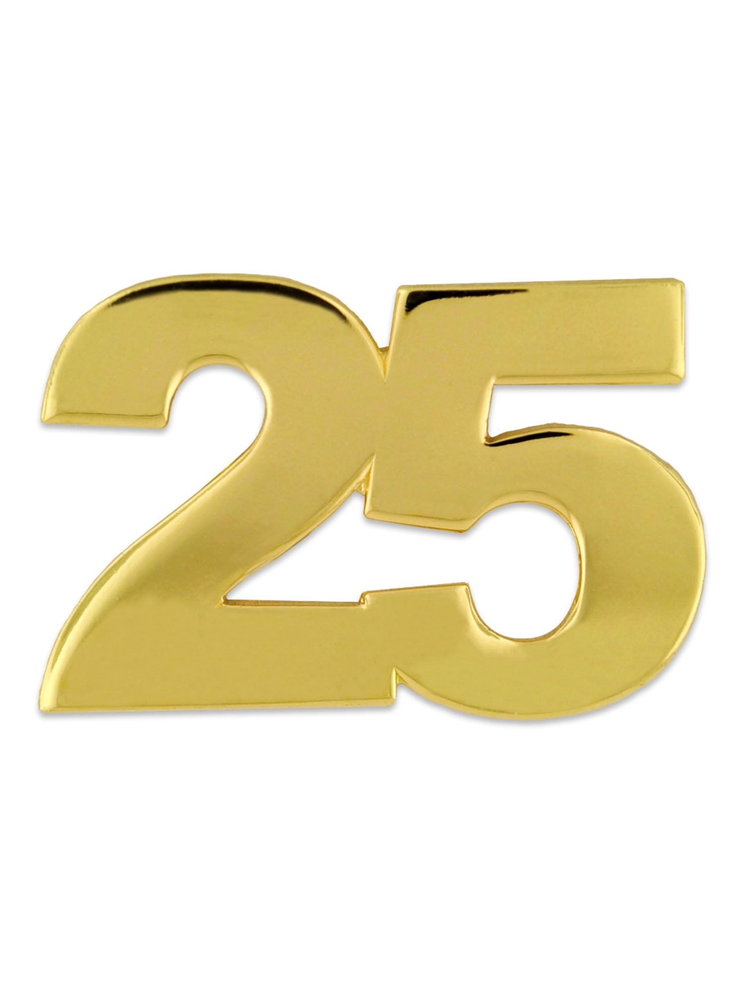 PinMart's Number Twenty Five 25 Anniversary 25th Birthday Shiny Gold ...