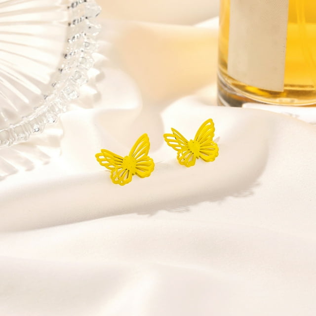 Xihbxyly Pendientes de Moda, Diseño Tridimensional Hueco, Tachuelas de Aleación Ligeras, Fáciles de Poner y Quitar, Perfectos para Looks Diarios, Gran Regalo para Mujeres, Precio Competitivo.