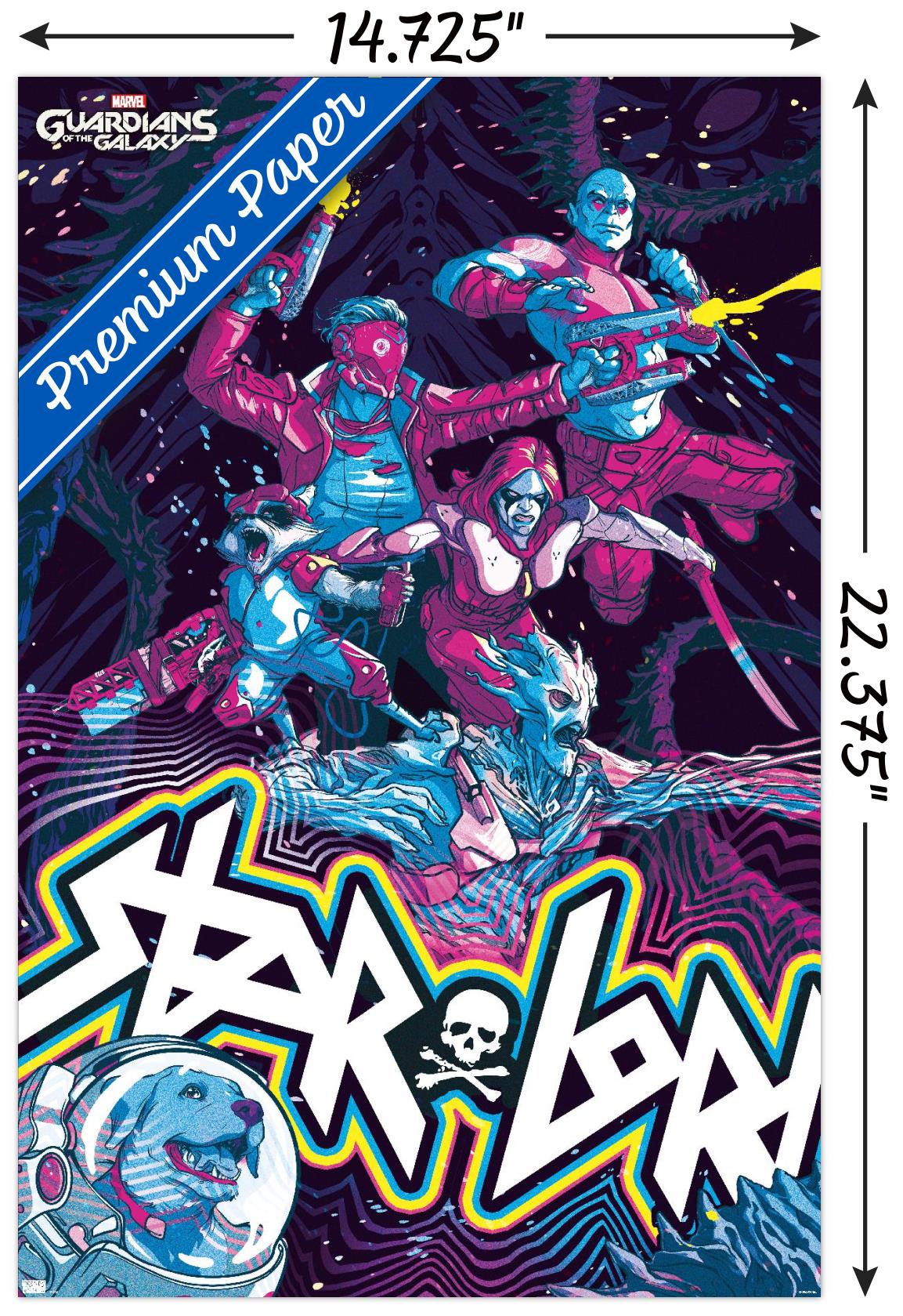 Marvel's Guardians of the Galaxy Video Game - Colorful Wall Poster, 14.725" x 22.375"