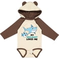 thumbnail image 3 of Inktastic My Grammy Loves Me with Cute Sharks Boys or Girls Long Sleeve Baby Bodysuit, 3 of 5