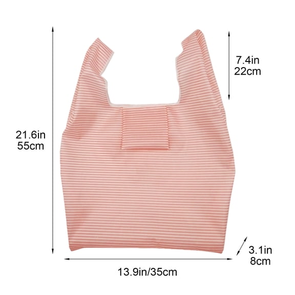 Eco Foldable Waterproof Oxford Cloth Square Bag, Reusable Lightweight Durable Shopping Bags For Groceries And Travel