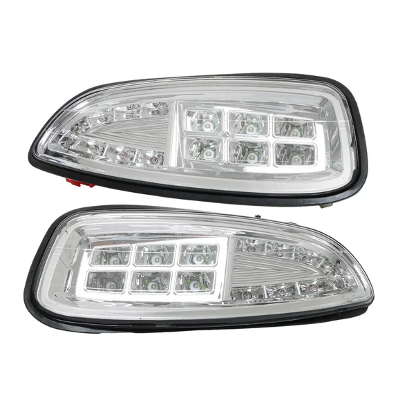 EZGO RXV Golf Cart LED Light Kit (2016 and Newer Models) - Complete Headlight and Taillight Assembly for Enhanced Visibility