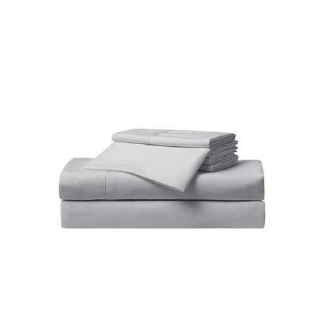 Serta So Soft 4-Piece Gray Bed Sheet Set, Twin