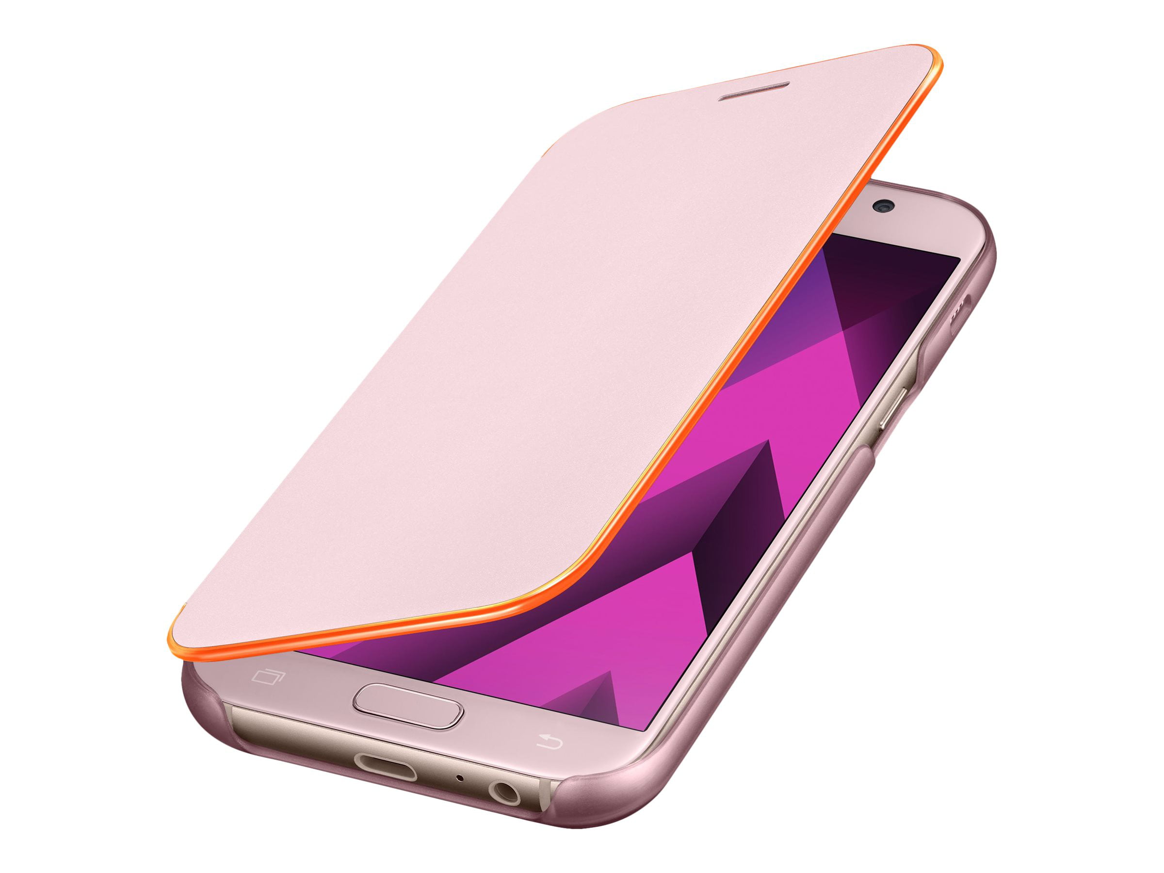 Institute throw dust in eyes Samuel Samsung Neon Flip Cover EF-FA520 - Flip cover for cell phone - pink - for  Galaxy A5 (2017) - Walmart.com