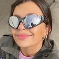 thumbnail image 4 of Gafas de sol de media montura para fiesta, modernas y modernas, estilo punk, para hombres y mujeres, gafas para deportes al aire libre y equitación, 4 of 6
