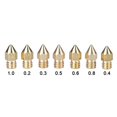 thumbnail image 4 of Useful Brass Nozzle, Wide Compatibility 3D Printer Extruder Brass Nozzle, 3D Printer Accessories for 3D Printer 3D Printers, 4 of 8