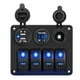 thumbnail image 2 of 4 Panel de interruptor de Balancín de Pandillas, Caja de Interruptor de Balancín a Prueba de Agua A Prueba de Agua, Voltímetro LED + 2 Cargador USB + Encendedor de Cigarrillos, 2 of 7