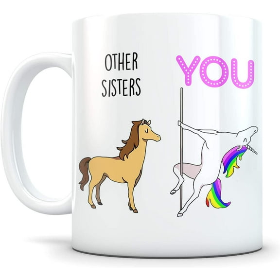 Sisters Gifts from Sister - Sentimental Gifts for Sister from Brother - Awesome Sister in law Gift - Funny Sister Coffee Mug - Great twin sister gifts - 11 oz Coffee Mug White