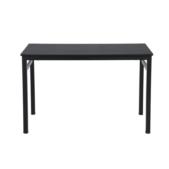 Mesa de Comedor Rectangular de 120x60cm - Para 4-6 Personas, Negro Color HOMEMAKE FURNITURE Moderno Minimalista