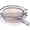 Slate - Light Beige, variant on Retro Vintage Style Hipster Beveled Plastic Geometric Cat Eye Sunglasses All Black