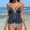 B_ Navy, variant on UTSJKR Women's Stylish 2 Piece Bikini Swim Set, Lace Up Design Bathing Suit, Travel Vacation Beachwear for Women Navy M