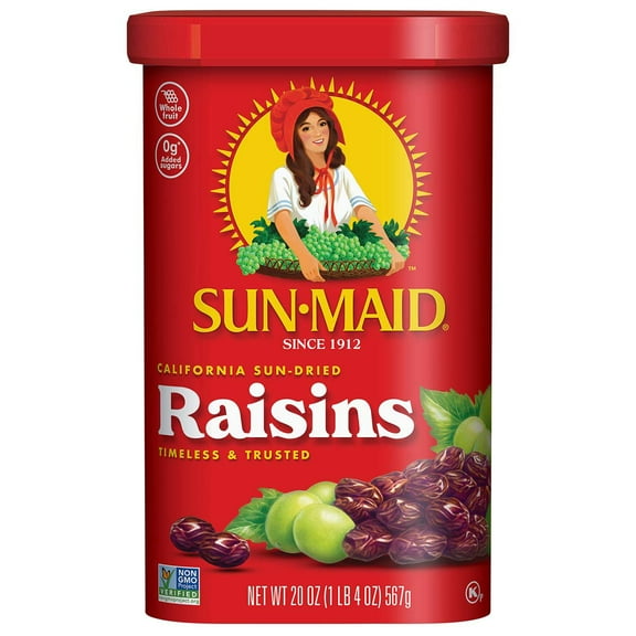 Pack of 2 Sun-Maid Natural California Raisins, 20 oz (Package May Vary)