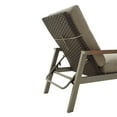 thumbnail image 6 of Patio Festival Thermal Transfer Metal Outdoor Chaise Lounger in Gray/Brown, 6 of 6