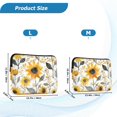 thumbnail image 4 of FORMRS 13-13.3 inch Laptop Sleeve Case Soft Carrying Quilted Computer Bag Cover, White Watercolor Sunflowers, 4 of 7