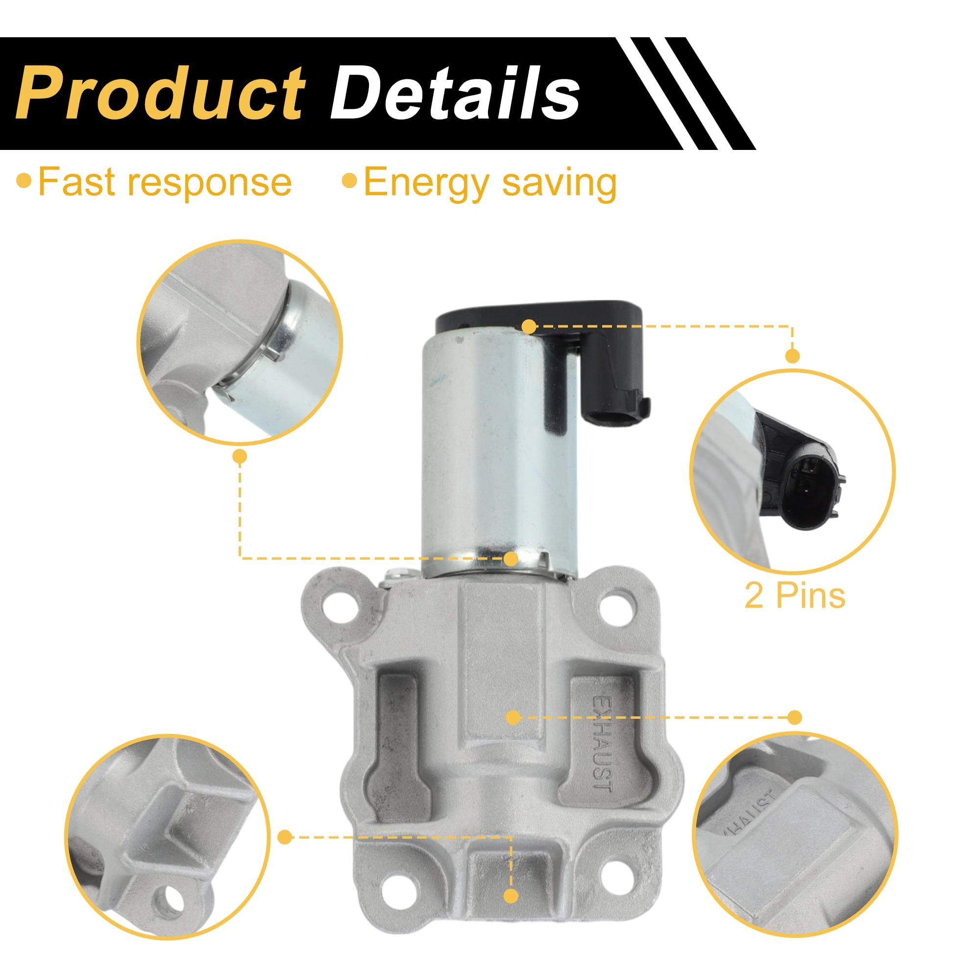 Unique Bargains Engine Variable Valve Timing VVT Solenoid for Volvo C70 1998-2005 No.31355829
