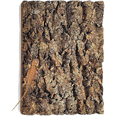 Thickened Cork Terrarium Bark Background, Natural Cork Bark for Reptiles Bearded Dragon Climbing Mat Reptile Climbing Wall Terrarium Background Decor for Lizard Gecko Snake(xxw)