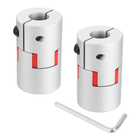 Uxcell 2Pcs D40 L66 16mm to 16mm Flexible Plum Shaft Coupling Connector Spider Coupler