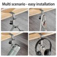 thumbnail image 3 of 4pcs Clamp-On Utility Hook for Handbags Backpack - Under Table Mount Holder Bag Hanger, Table Organizer for School & Office, 3 of 5