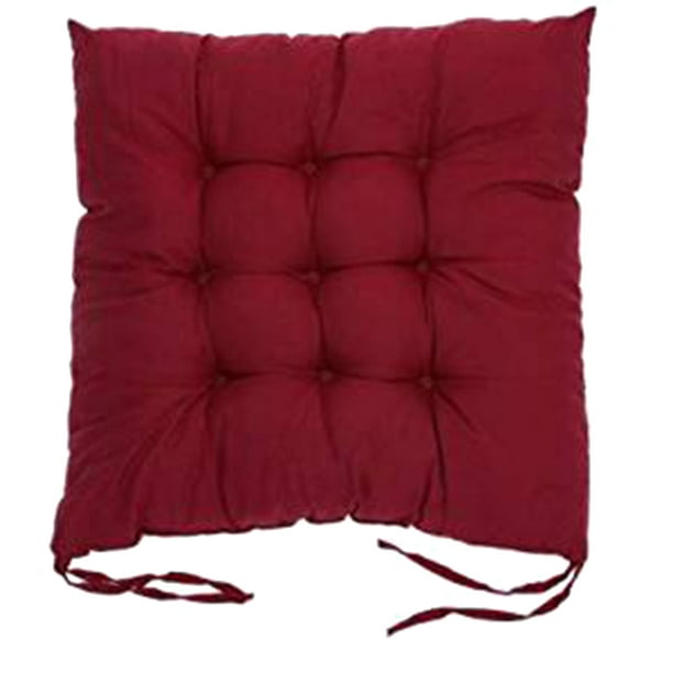 Cojín cuadrado Toystoory para sofá de sala de estar almohada para sentarse 40 x 40 cm color Vino rojo