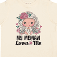 thumbnail image 4 of Inktastic My Memaw Loves Me Granddaughter Angel Girls Toddler T-Shirt, 4 of 5