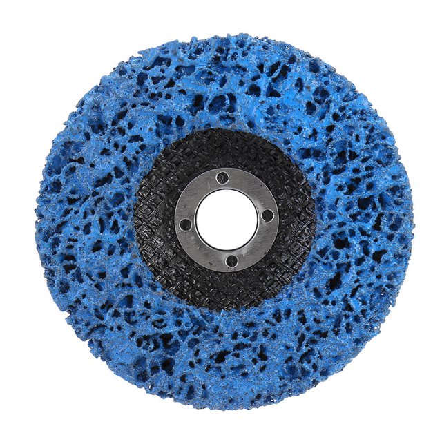 JShteea Amoladora Removedora Óxido Pintura Abrasiva Disco Tira Polietileno 4 Pulgadas (azul)