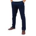 thumbnail image 2 of Pantalón de gabardina stretch John Silver  Corte recto color azul marino, 2 of 4