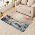 thumbnail image 2 of Lighthouse Rugs for Living Room Bedroom - Waves Rug 6x8 - Sunrise Carpet for Home Decor - Washable Non Slip Patterned Indoor Large Area Rug - Soft & Low Pile (ZL&803), 2 of 7