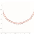 thumbnail image 2 of Auriga Fine Jewelry 925 Sterling Silver Rhodium-Plated 4-5 mm Pink Rice FWC Pearl Necklace for Women 13", 2 of 6