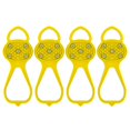 thumbnail image 2 of SHENGXINY Snow Nail Foot Cover Clearance 2PCS Non-Slip Grips Spikes Non-slip Snow Cleats Shoes Boots Cover Step Ice Spikes Grips Crampons ForHiking Yellow, 2 of 2