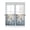 Light Beige Gray Green Gray Blue Mist Blue, variant on Half Window Curtains 24 Inches Long, Tree Birds Window Treatment Curtain Drapes, Spring Forest Oil Painting Modern Animal Short Curtains Tiers for Kitchen Over Sink, 27.5"x24", 2 Panels