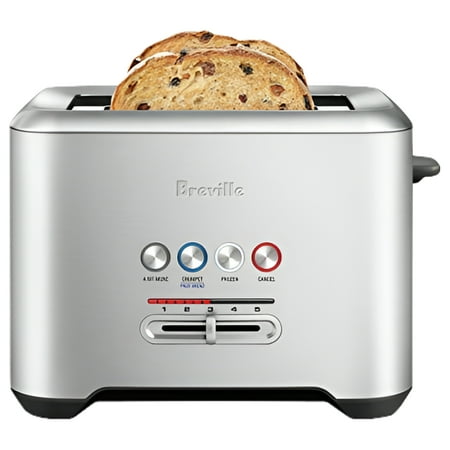 Breville - the Bit More 2-Slice Extra-Wide and Deep Slot Toaster - Stainless Steel