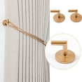 thumbnail image 3 of Jubipavy Light Luxury Curtain Tie Backs 6 PCS Alloy Curtain Holdbacks Back Hooks Wall Mounted Coat Hanger Set, 3 of 8