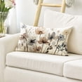 thumbnail image 3 of Poppy Flowers Chinoiserie Throw Pillow Cover, 12 x 20 Inch Spring Seasonal Leaves Cushion Case Decoration for Sofa Couch Farmhouse, 3 of 6