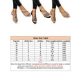 thumbnail image 4 of LUXUR Ladies Flats Strappy Shoes Rhinestone Sandals Lightweight Gladiator Women Silver 10, 4 of 4