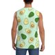 thumbnail image 4 of Fotbe Avocado Men's Camiseta sin Mangas Estampada para Hombres, Playera Casual para Gimnasio, Entrenamiento, Playa-Medium, 4 of 7