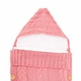 thumbnail image 5 of Odeerbi Newborn Baby Blanket-Wrapped Plus Velvet Sleeping Bag Thick Knitted Warm Woolen Stroller, 5 of 5