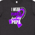 thumbnail image 4 of Inktastic I Wear Purple for My Papa Pancreatic Cancer Awareness Youth T-Shirt, 4 of 5