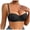 Black, variant on Womens Push Up Bra Solid Color Sexy Underwire Triple Back Bralette Full Figure Gather Beauty Back (Green, 70C)