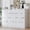 10-Drawers, variant on Fluted Dresser for Bedroom, 5 Drawers Dresser, 47" Tall Modern Chest of Drawers with Metal Handle, White Dressers for Bedroom